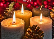Adventní černá hodinka